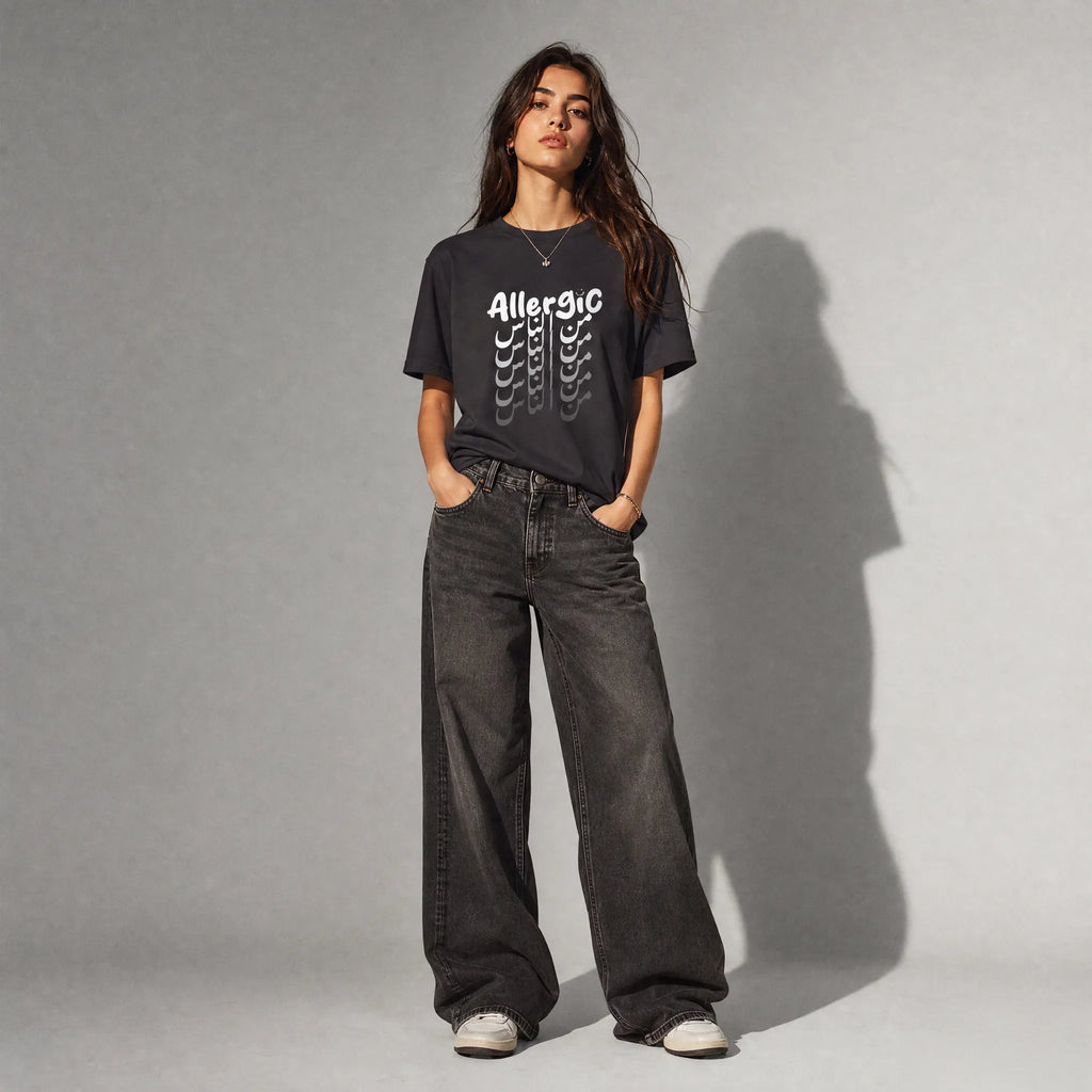 UNISEX T-SHIRT ALLERGIC من الناس "to people"