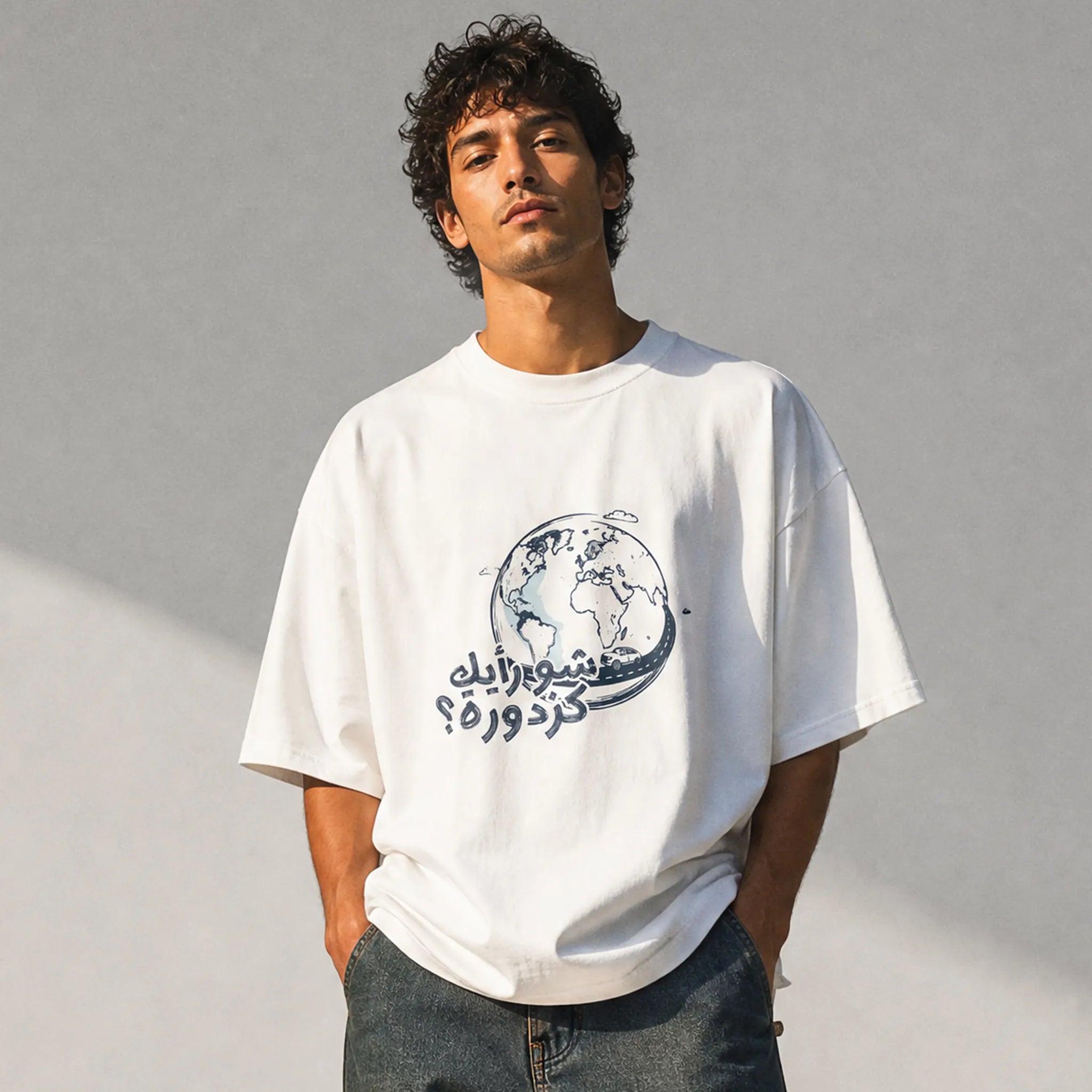 شو رأيك كزدورة "facciamo un giretto" | Oversize T-shirt