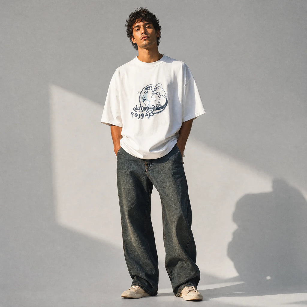 UNISEX "OVERSIZE" T-SHIRT شو رأيك كزدورة "facciamo un giretto"
