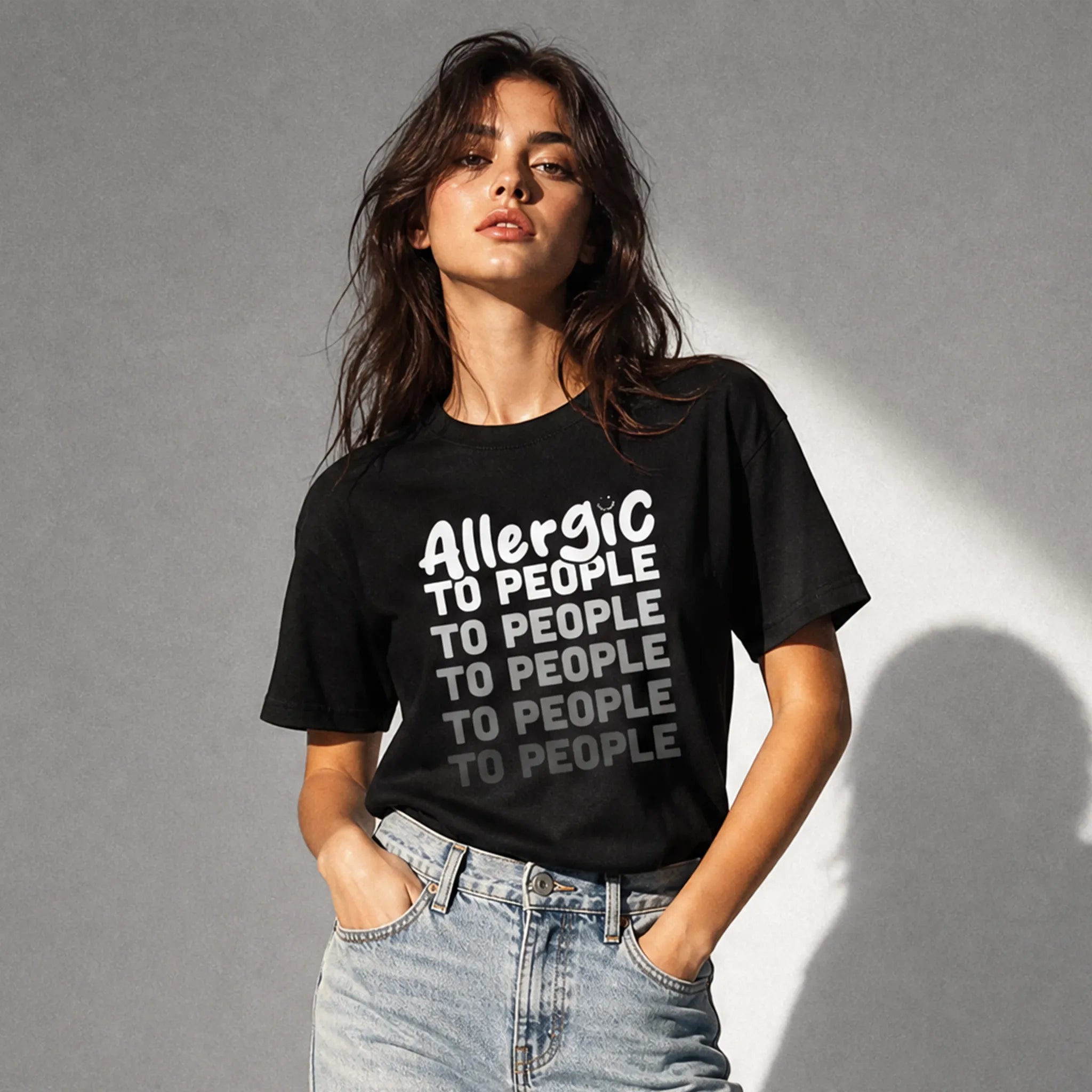 Allergic to people | T-shirt