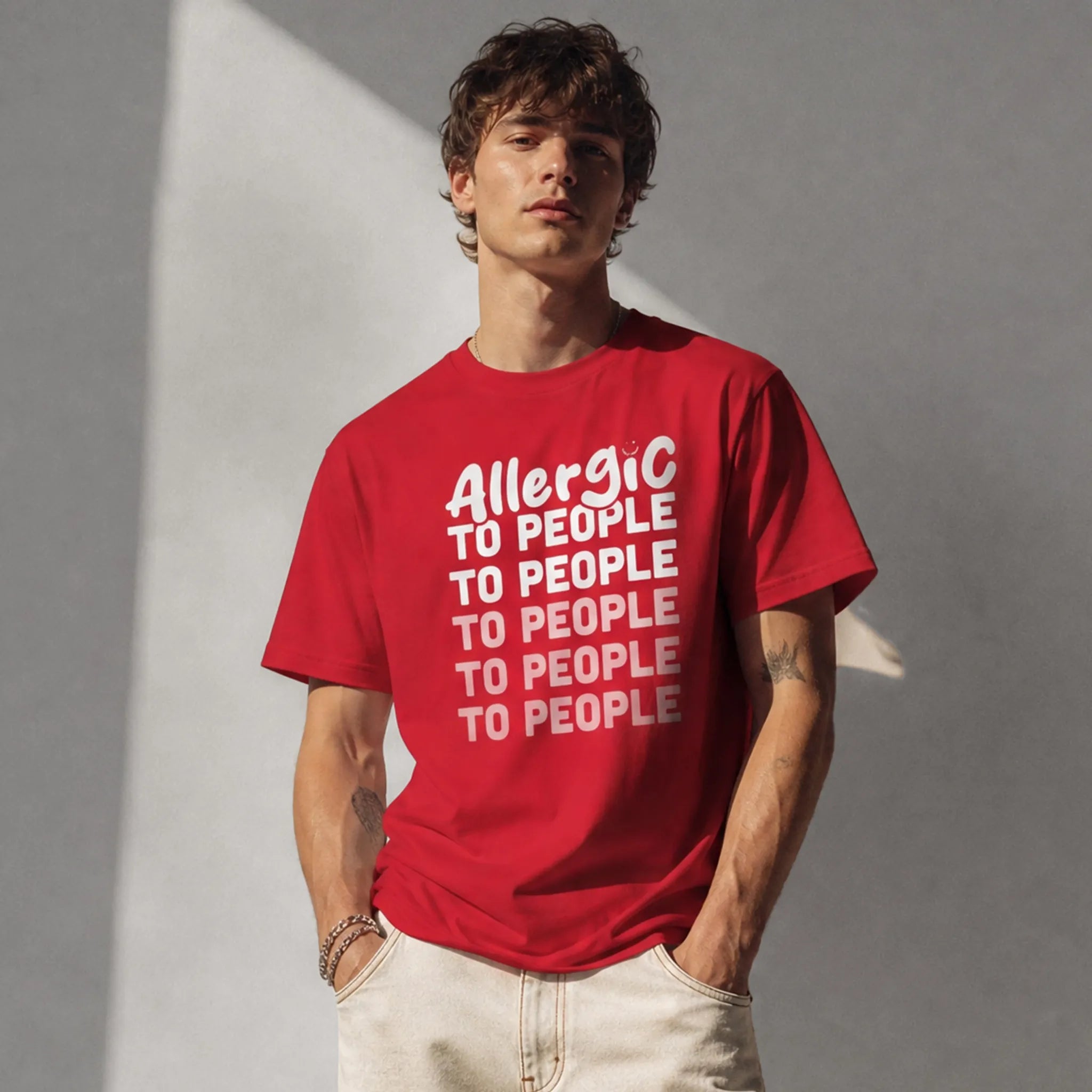 Allergic to people | T-shirt