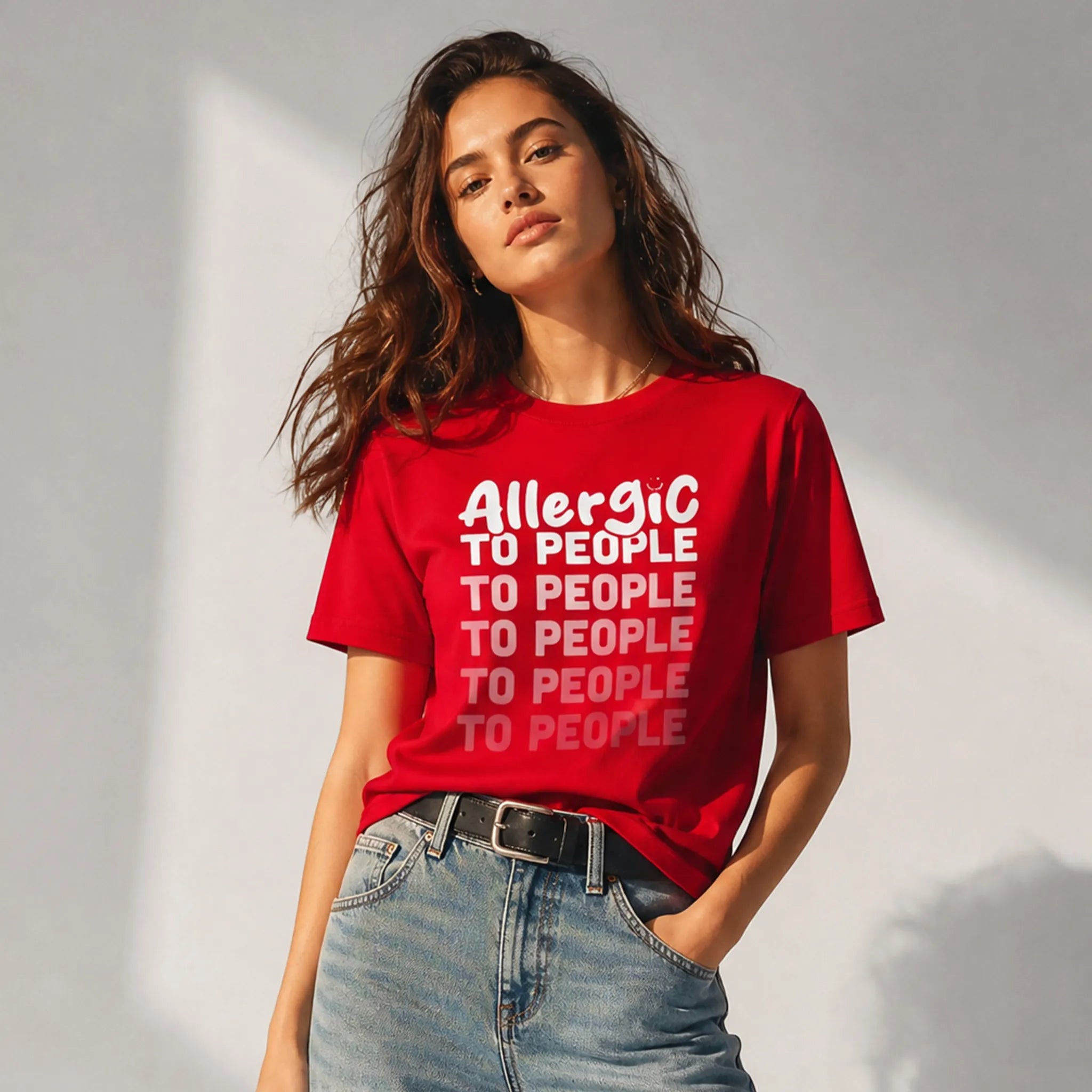 Allergic to people | T-shirt
