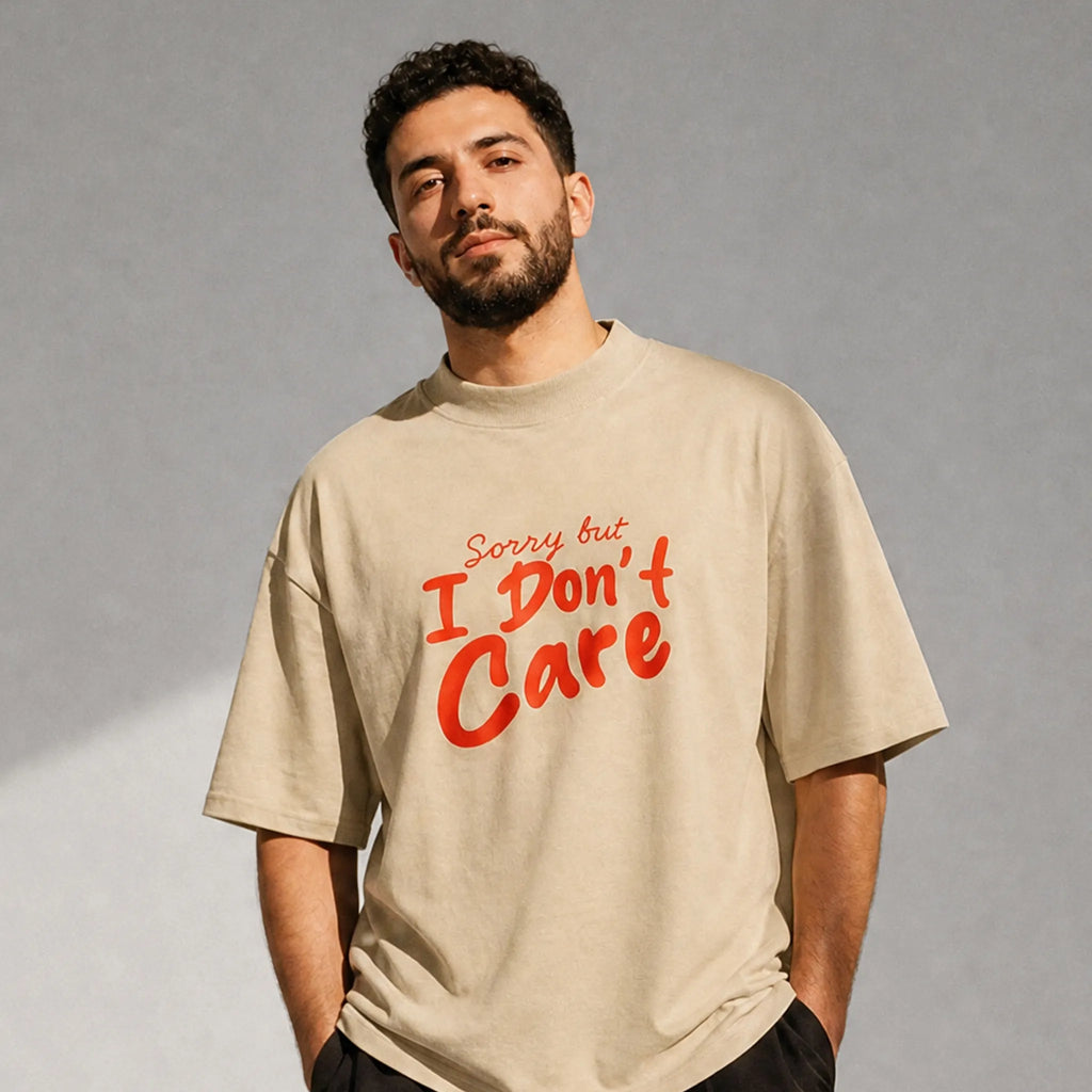 UNISEX OVERSIZE T-SHIRT SORRY BUT I DON’T CARE 