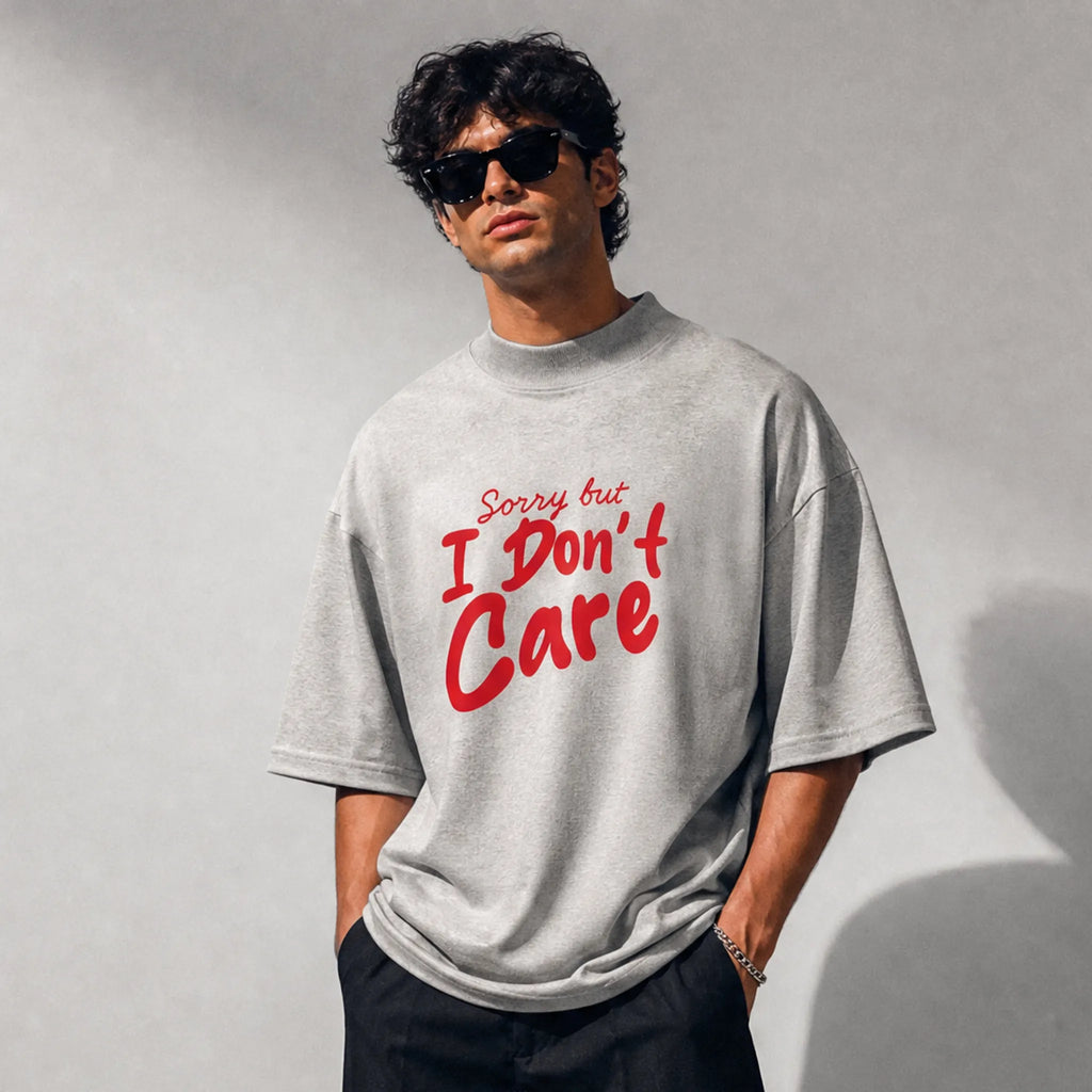 UNISEX OVERSIZE T-SHIRT SORRY BUT I DON’T CARE 