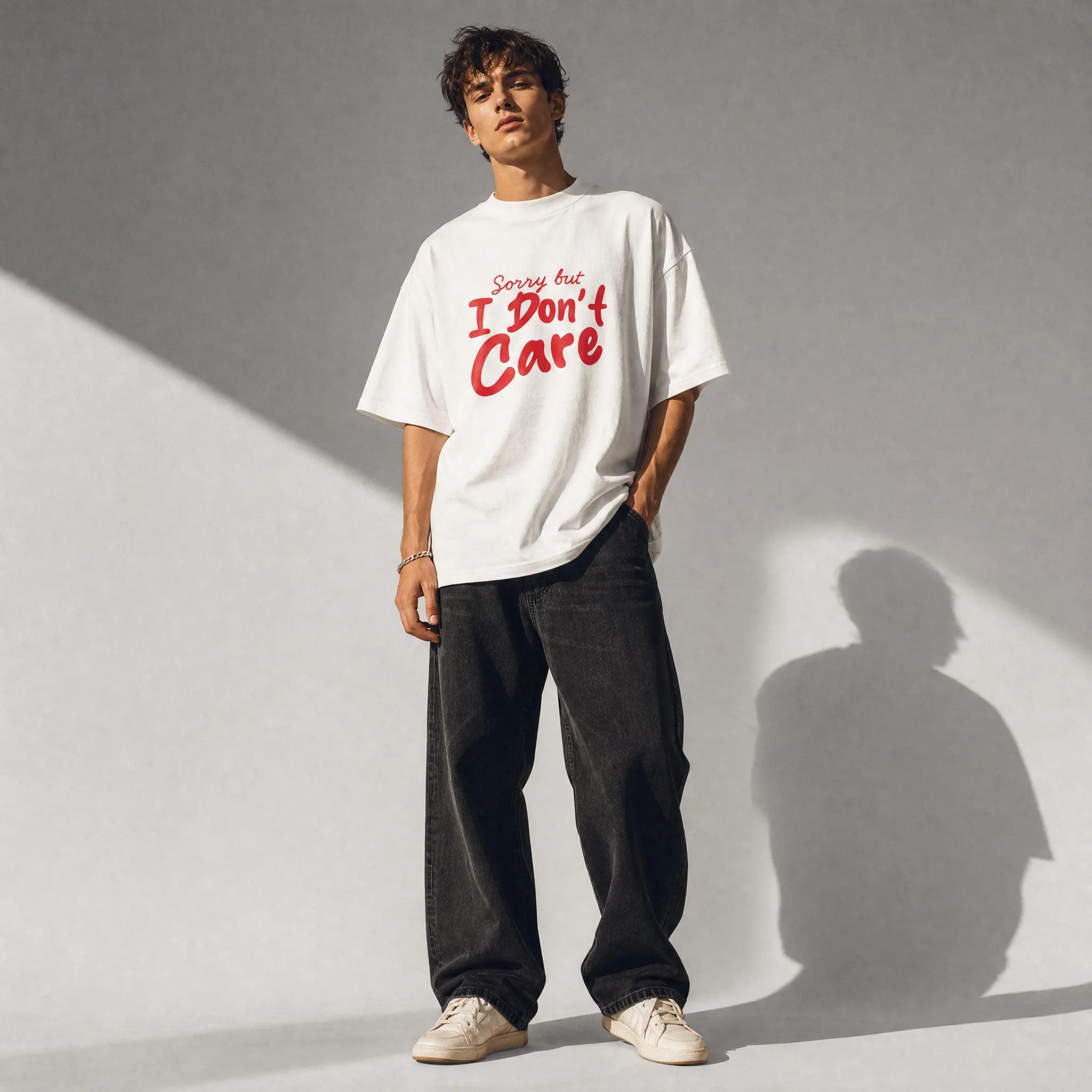 UNISEX OVERSIZE T-SHIRT SORRY BUT I DON’T CARE 