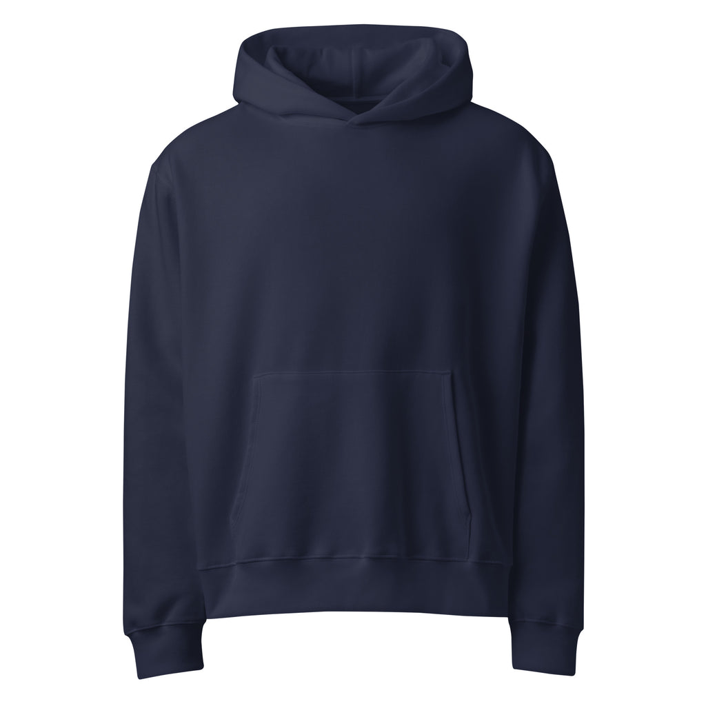 mockup frontale felpa unisex oversize blu navy