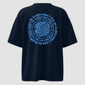 mockup retro maglietta unisex blu navy con scritta blu sulla schiena i can do everything - Totally Random®