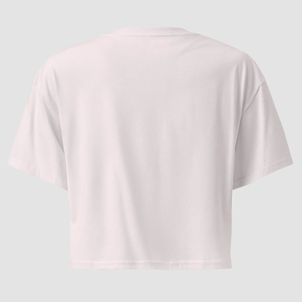 mockup posteriore della cropped t-shirt rosa totally random con design today مالي خلق